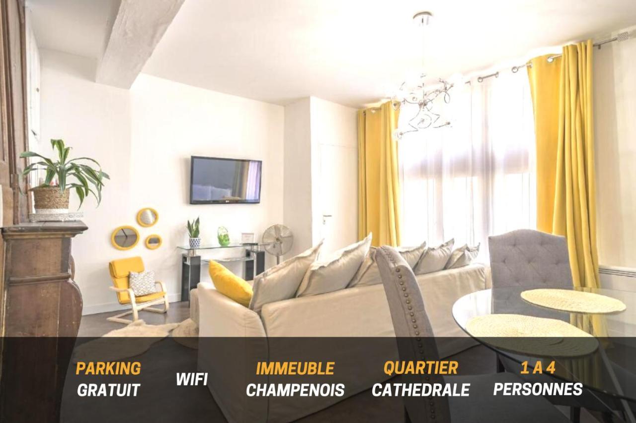 Quartier Cathedrale Centre, Wifi Et Parking - Zen Appart Труа Екстер'єр фото